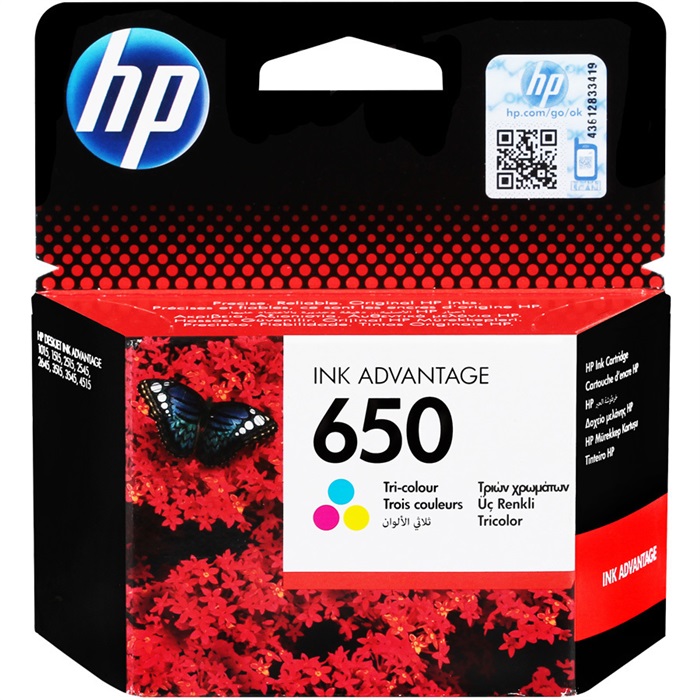 HP 650 Üç Renkli Kartuş CZ102AE