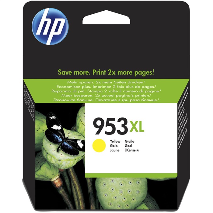 HP 953XL Yüksek Kapasiteli Sarı (Yellow) Kartuş F6U18AE