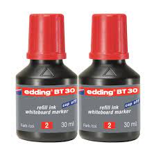 Edding BT 30 Tahta Kalemi Mürekkebi 30 ml 2 Adet - Kırmızı