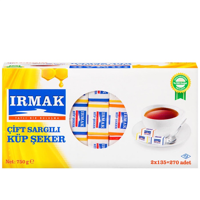 Irmak Küp Şeker Çift Sargılı 750 gr