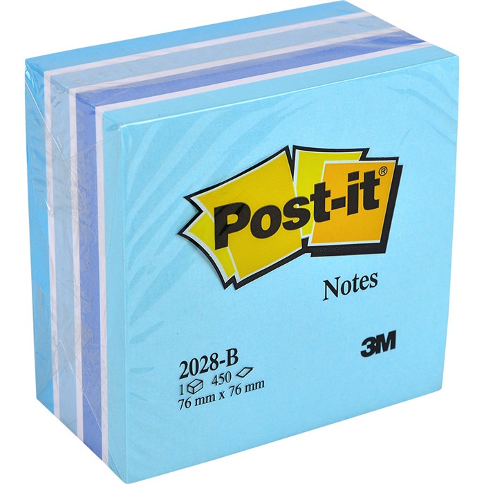 Post-it 2028 B Yapışkanlı Not Kağıdı 76 mm x 76 mm Mavi 450 Yaprak