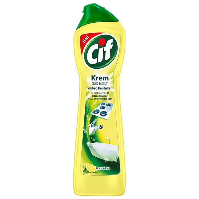 Cif Krem Limon Kokulu Yüzey Temizleyicisi 500 ml