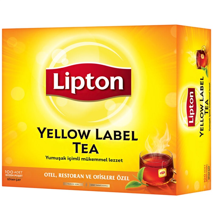 Lipton Bardak Poşet Çay Yellow Label 100'lü