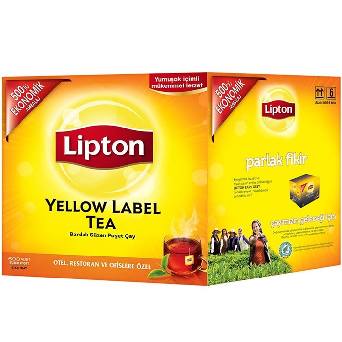 Lipton Bardak Poşet Çay Yellow Label 500'lü