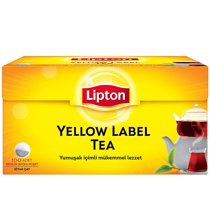 Lipton Demlik Poşet Çay Yellow Label 100'lü