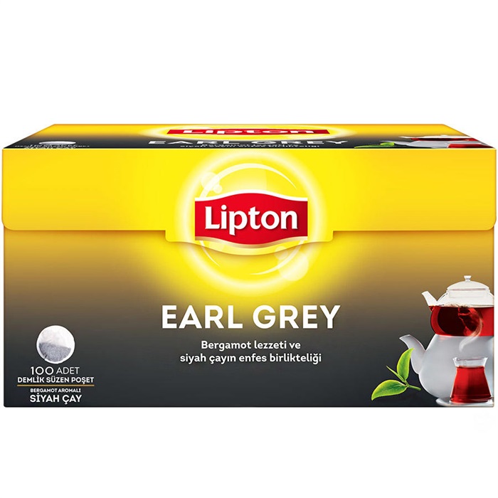 Lipton Demlik Poşet Çay Earl Grey 100'lü