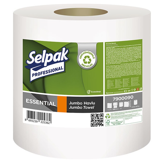 Selpak Professional Essential Jumbo Kağıt Havlu 510 Metre