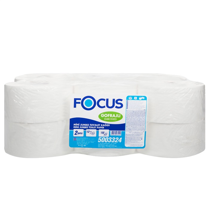 Focus Mini Jumbo Tuvalet Kağıdı 6,1 kg 150 m 12'li Paket