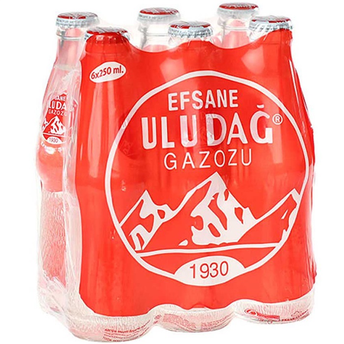 Efsane Uludağ Gazozu Cam Şişe 250 ml 6'lı Paket