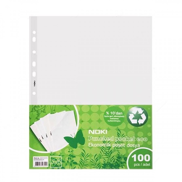 Noki Poşet Dosya A4 ECO 4830 (100 lü Paket)