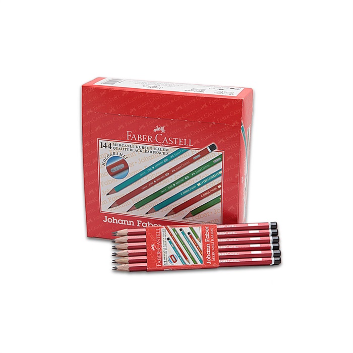 Faber Castell 2160 HB Mercanlı Kurşun Kalem 12'li Paket