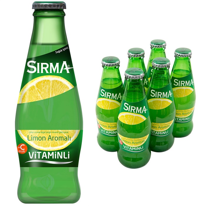 Sırma Vitaminli C-Plus Limon Maden Suyu 200 ml 6'lı Paket